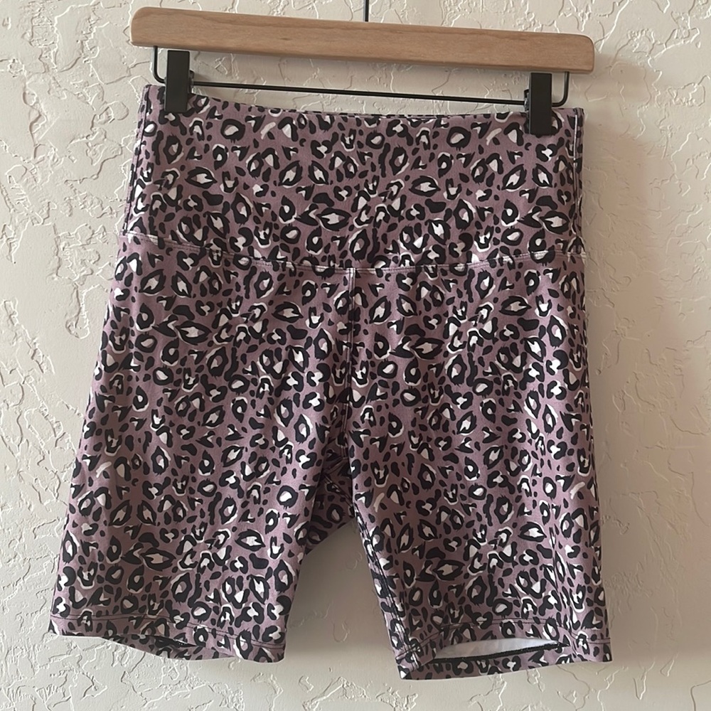 cheetah print biker shorts